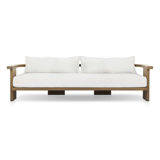 Javel 96'' Teak Outdoor Patio Sofa