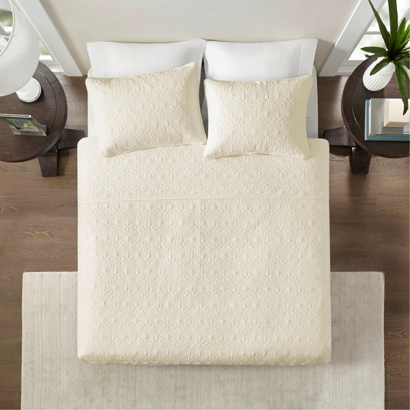 Reversible Quilt Set Cream Twin/Twin XL, Cream