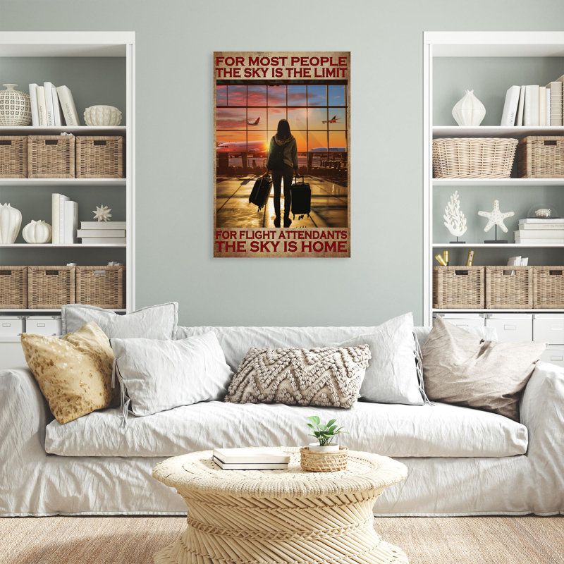 Impression sur toile, For Sky Attendants The Sky Is Home, H 36 po x l 24 po x P 1,25 po