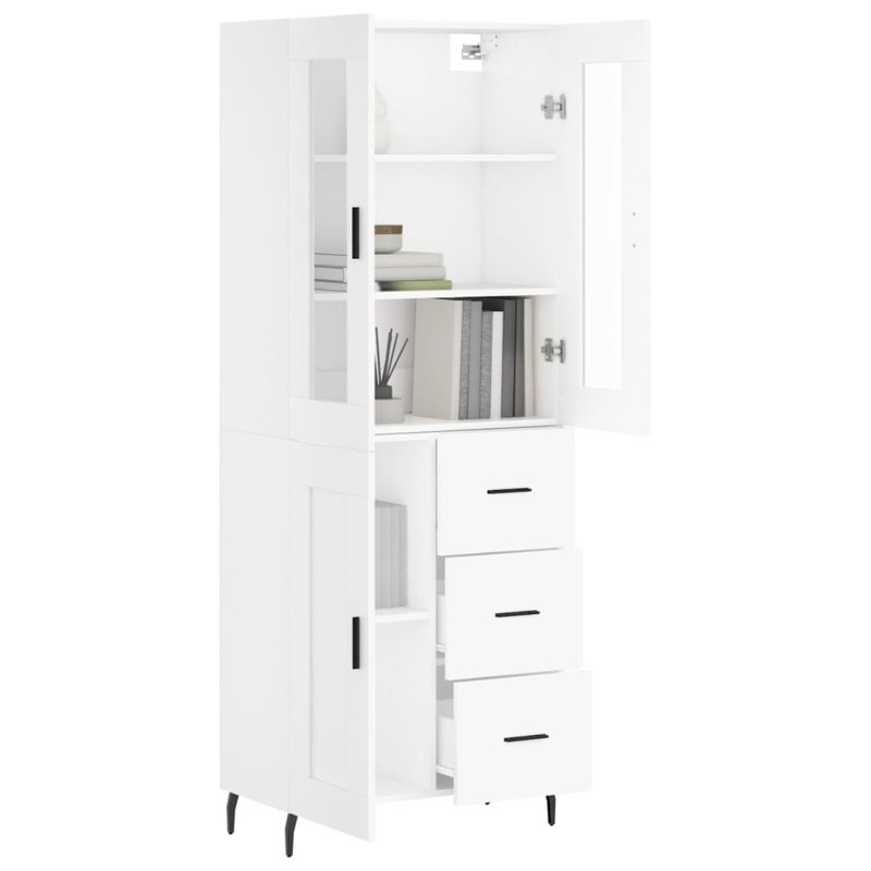 Ridgehaven 69.5cm Wide Highboard, White