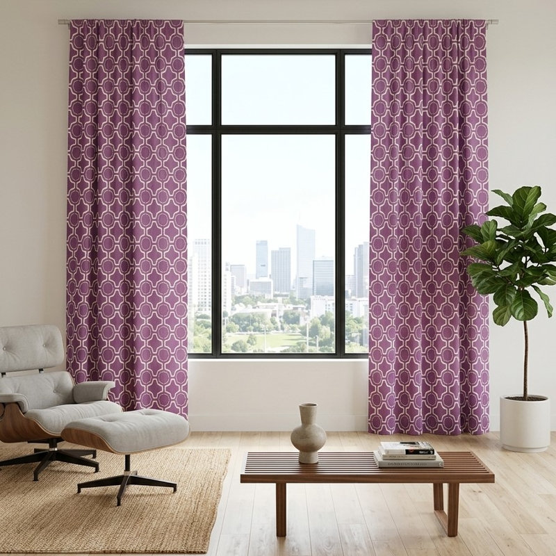 Paire de rideaux Theorum, Orchid