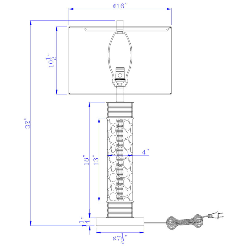 Analiyah Metal Table Lamp