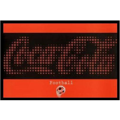 Coca-Cola football-impression d’art graphique sur papier encadrée