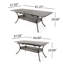 Table de salle à manger extensible en aluminium Calisa-1619278483