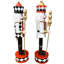 Casse-noisette 15 "Harlequin, ensemble de 2