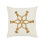 Snowflake Gold Woven Accent Pillow Cover & Insert