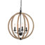 Lustre en globe 4 lumières 4 pièces