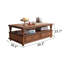 Table basse en bois massif American Country