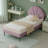 Deeb Tufted Upholstered Flower Silhouette Headboard Platform Bed-57386610-57386613
