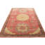 Distressed Homage Hand Knotted Wool Floral Area Rug in Red, Beige, Blue, Gold-200345194