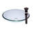 Novatto 15'' Clear Glass Oval Bathroom Sink-95974019