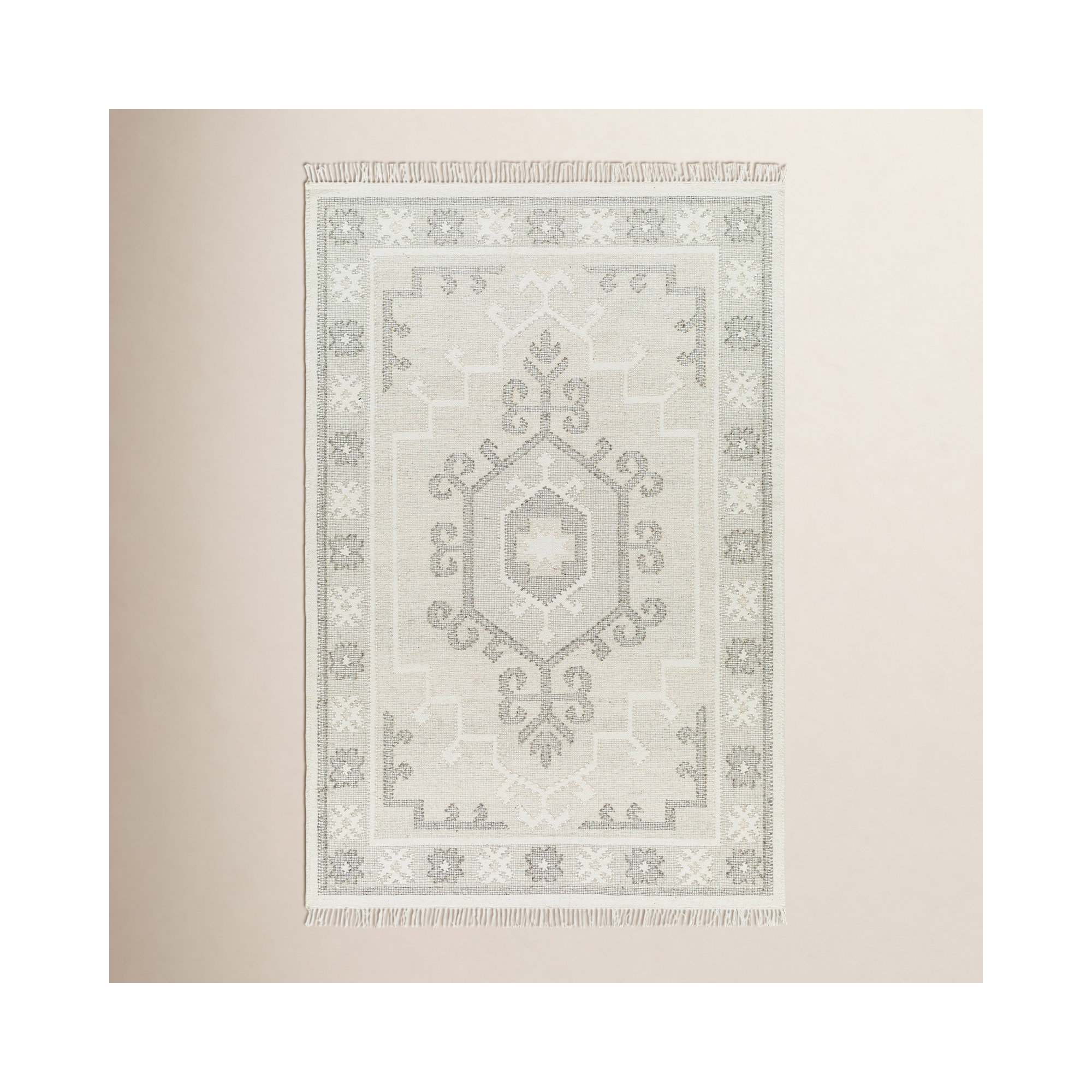Saber Handmade Wool Rug, Rectangle 5' x 7'6"