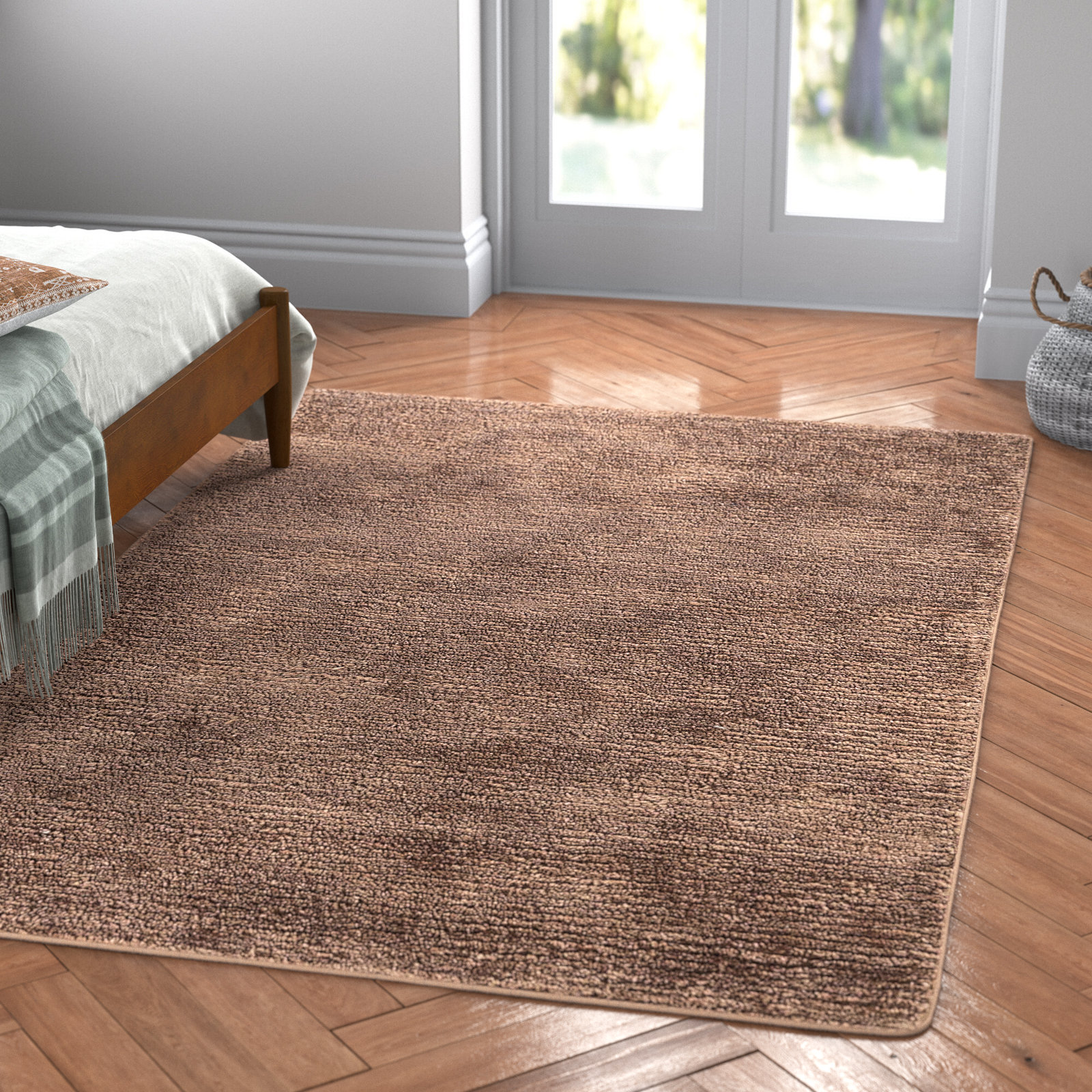Cliona Hand-Tufted Jute Rug, Rectangle 6' x 9'