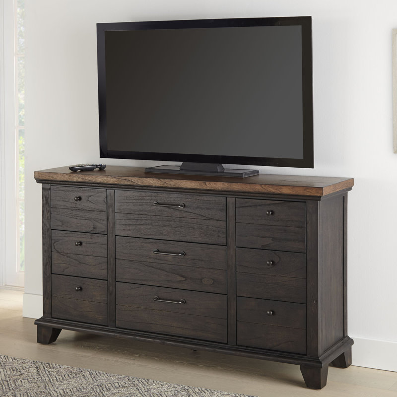 Elgin 64'' W 9 - Drawer Dresser, Brown