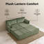 Lit double escamotable (68 po x 68 po), port USB + poches latérales, cadre en bois de pin et en fer, support de 600 lb, installation simple en boîte de 30 minutes-2080089765