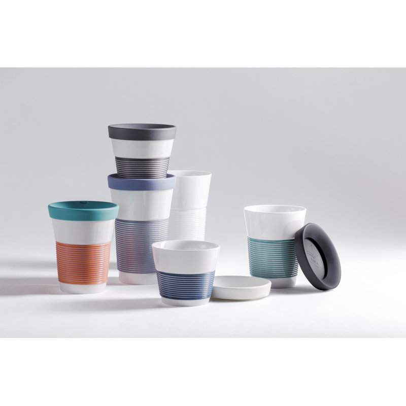 Cupit Coffee Mug, White/Black
