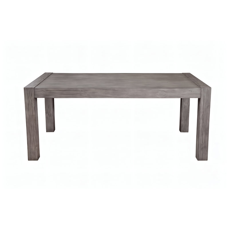 Table de salle à manger de style industriel gris et noir