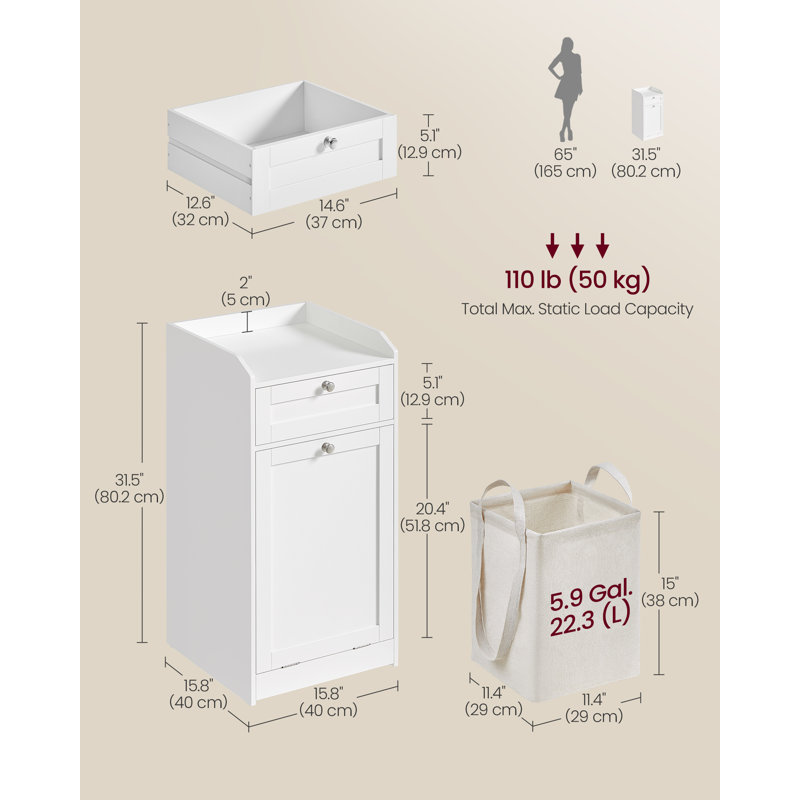 Shari Wood Bathroom Cabinet