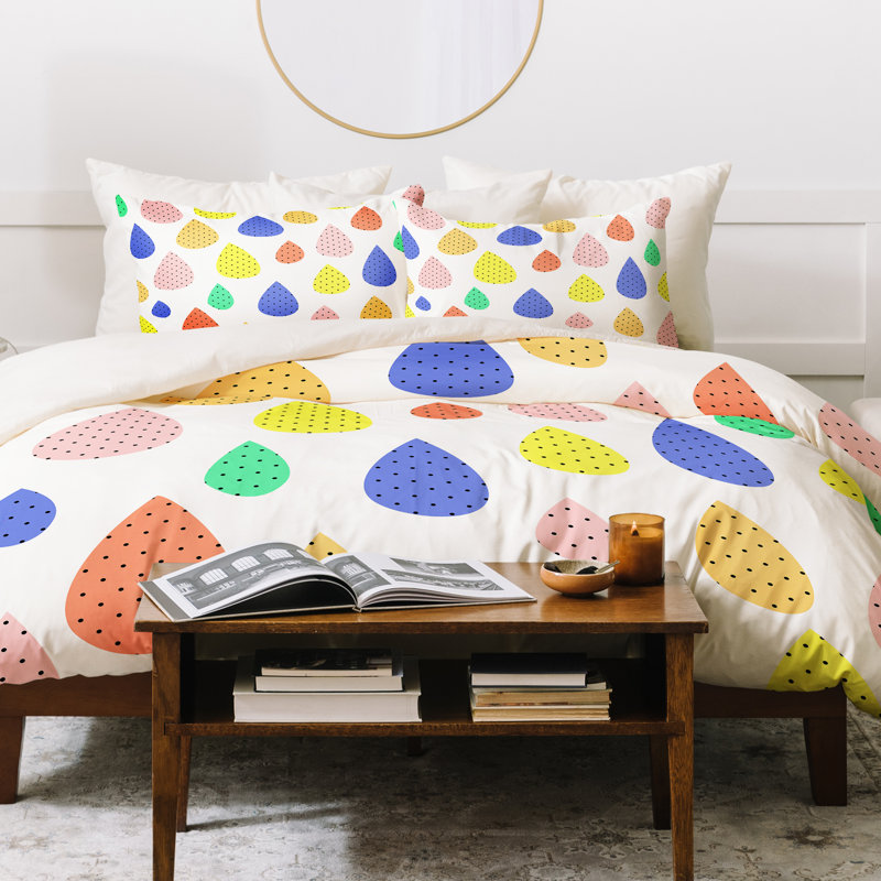 Modern & Contemporary Polyester Duvet Cover, Twin