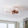 Hadiah 7 - Blade Flush Mount Ceiling Fan with Remote Control and Light Kit Included