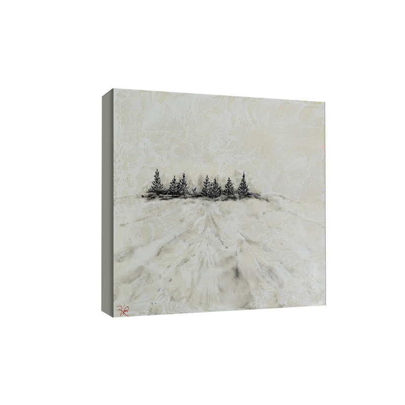 "Frosted Horizon", art mural sur toile, H 12 po x l 12 po, Toile tendue
