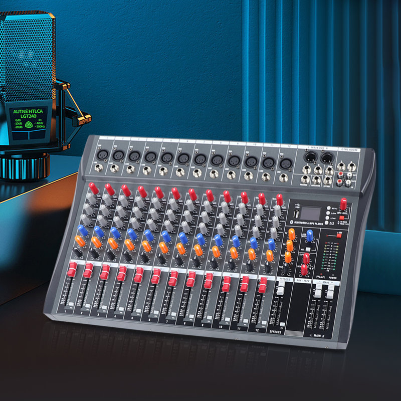 Console de mixage audio 12 canaux avec Bluetooth et USB