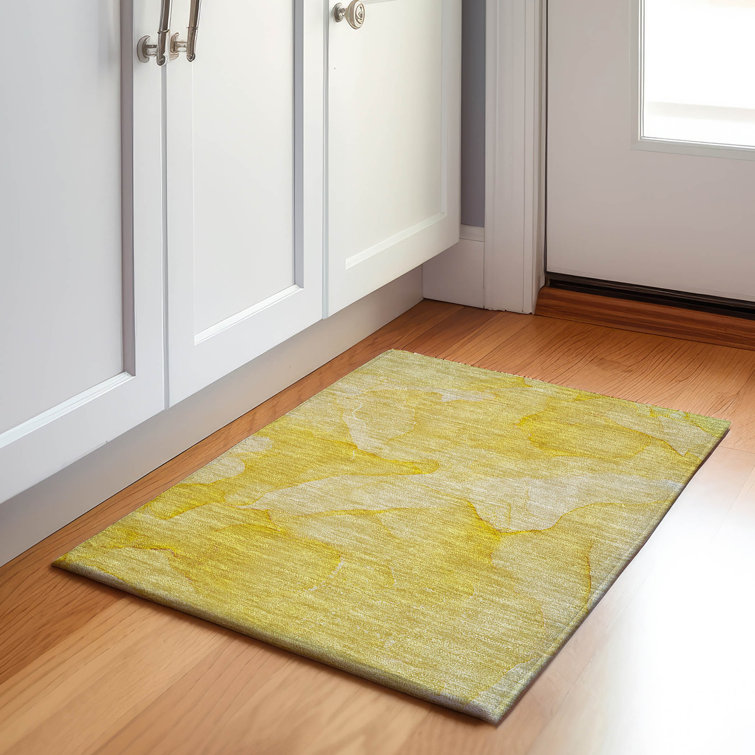 Premium Machine Washable Cerrito AMF509 Gold Rug