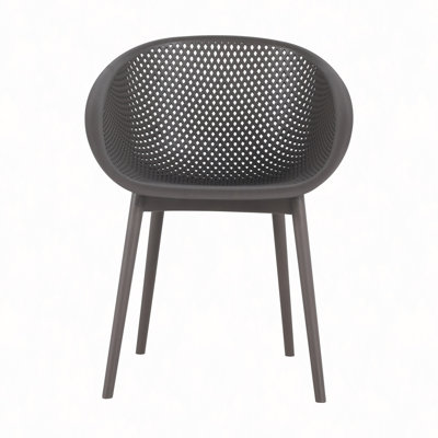 Ensemble de 2 chaises longues - Plastique PP intérieur / extérieur toutes saisons, léger pour patio, plage, salon