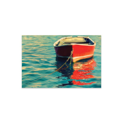 Bateau rouge sur plastique / acrylique par MScott