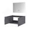 Meuble-lavabo de salle de bain 36 po X P 22 po D et 36 po Miroir à DEL-518873034