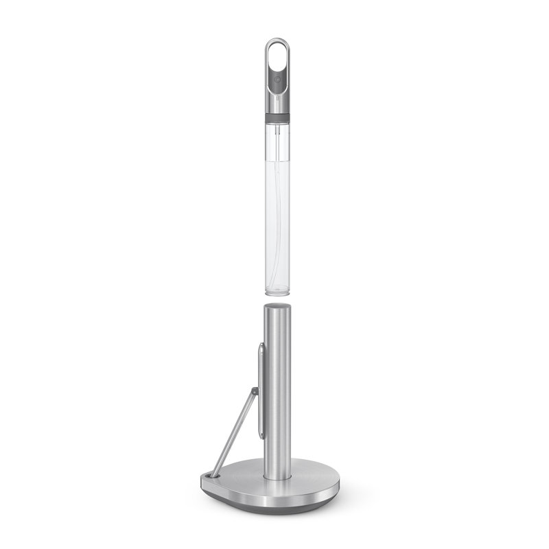 Simplehuman Paper Towel Holder with Spray Pump, Brushed
