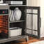 Meuble télé 55 po avec foyer électrique KD, gris délavé-594672808