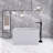 43" Acrylic Freestanding Bathtub ,Spacious rectangle Shape, Gloss White Finish, Chrome Overflow & Pop-Up Drain CUPC Certificate 
