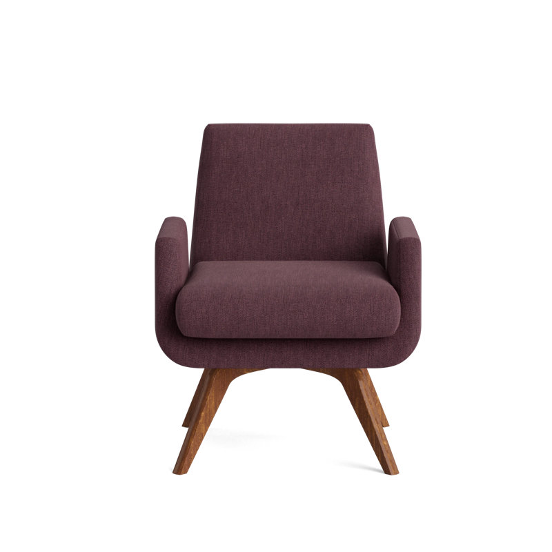 Loyd Accent Chair, Performance Weave - Aubergine