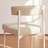 Beige Modern Bar Stools Set of 2, 24 Inch Counter Stools with Curved Backrest, Counter Height Bar Stools for Kitchen Island-1366434811-1366434815