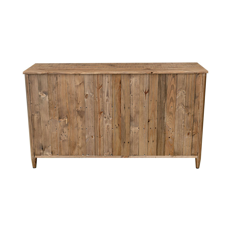 Tammie 6-Drawer Reclaimed Pine Dresser, Brown