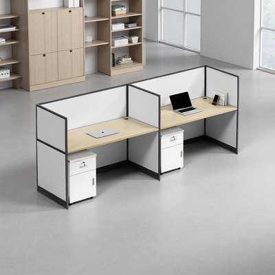 Rectangle 2 Person Office Cubicle Desk
