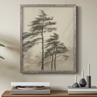 «Vintage Landscape XXXIV», reproduction encadrée - bois massif