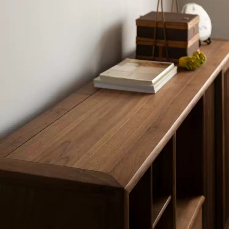Large Capacity Solid Wood Sideboards, Walnut