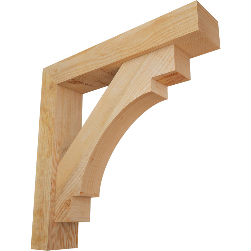 Support Merced Block avec support décalé, 30 x 30, Sapin Douglas de l 6 po (scié brut)