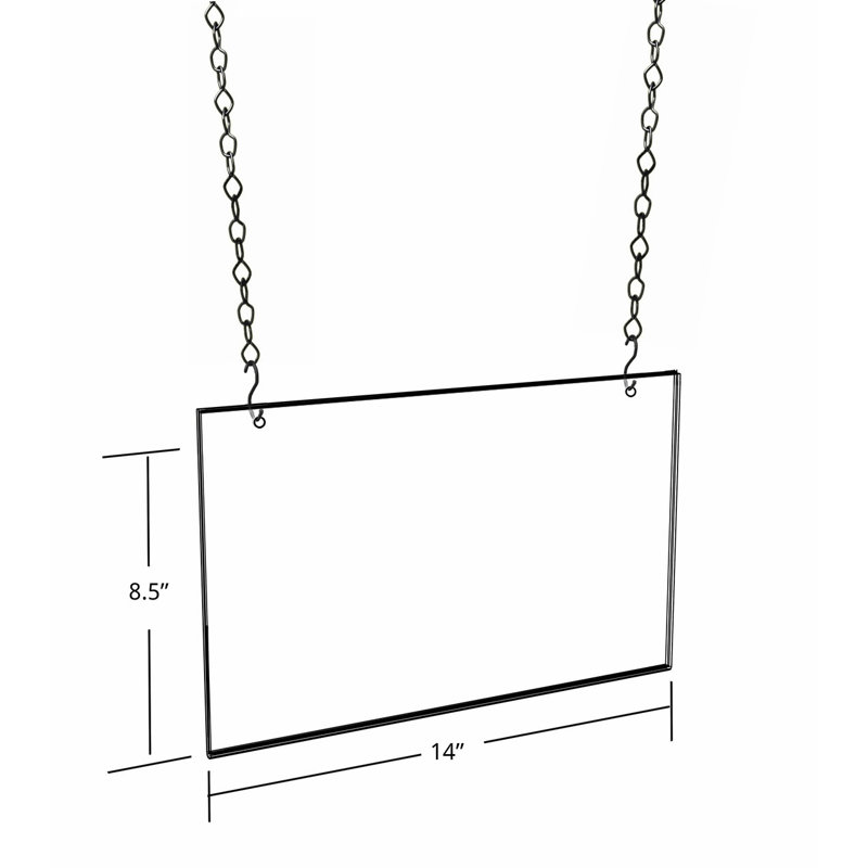 Clear Acrylic Hanging Ceiling Poster Frame
