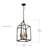 Solihull 6 - Light Black Lantern Pendant