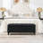 47.5" Storage Ottoman, Storage Bench With Safety Close Hinge, Linen Button-Tufted Ottoman For Living Room, Entryway, Hallway, Foot Rest, Support 500Lbs