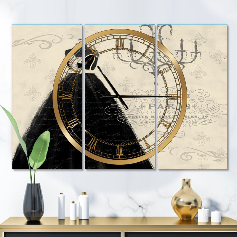 French chandeliers Couture IV - Horloge murale traditionnelle