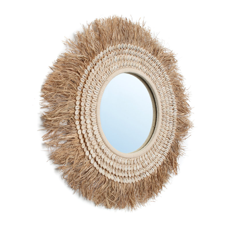 Raffia Accent Mirror