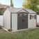 Lifetime 12.5 Ft. x 8 Ft. High-Density Polyethylene (Plastic) Outdoor Storage Shed with Steel-Reinforced Construction