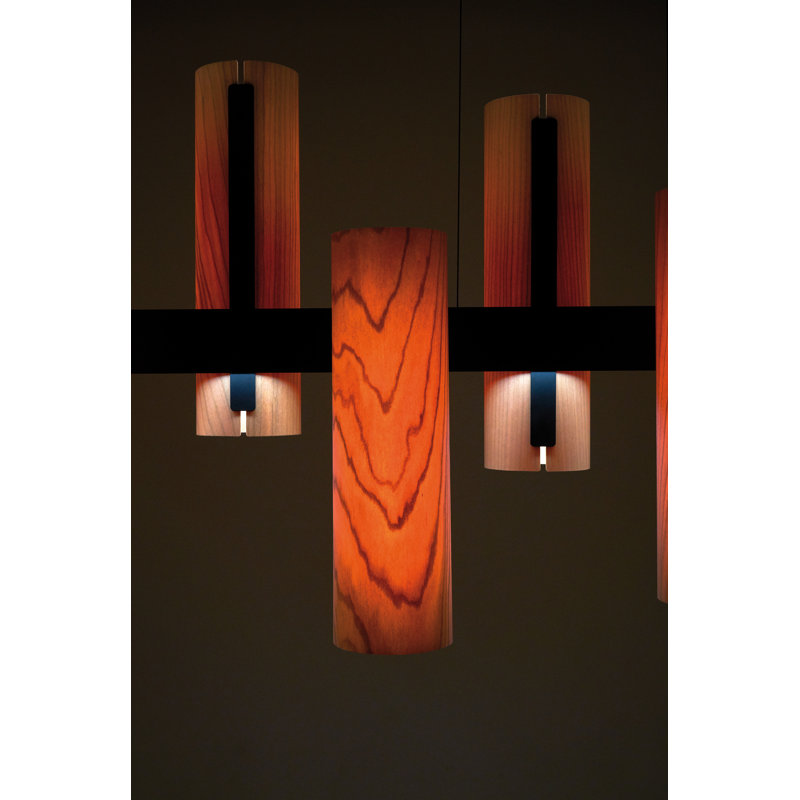 Black Note 8 - Light LED Pendant, Matte Black, Ivory White, 2700K Bulb Temperature