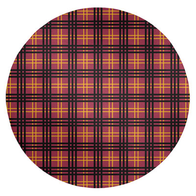Tapis rouge à carreaux