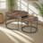 Oryan Frame Nesting Tables Set - 2-Tier Storage End Tables, Space Saving-504316313-504316294