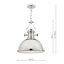 Ian 1 - Light Dome Pendant-36017314-36017313